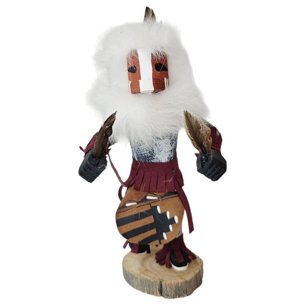Vintage Mud Head‎ Hopi Handmade Native American Kachina Doll Hand Painted Indian